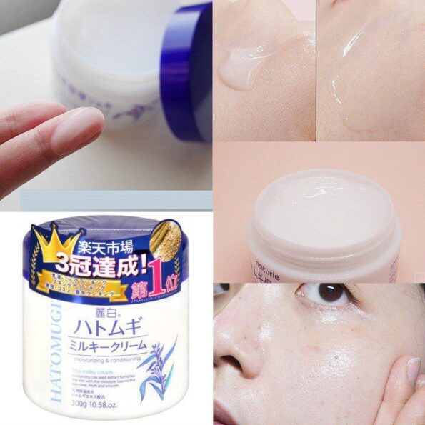 Young woman's review for the product Naturie Hatomugi Skin Conditioning Gel, showing the result | Japanese Beauty Products NZ