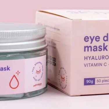 Puff and Bloom Eye de-Puff Mask, hyaluronic eye mask with vitamin c+nicotinamide, 50pcs | Filipino Beauty Products NZ
