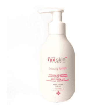 RYX Skin Sincerity Beauty Lotion, whitening & brightening, moisturizing & nourishing, with spf35 PA+++ available in 200ml | Filipino Skin Care Shop Nz
