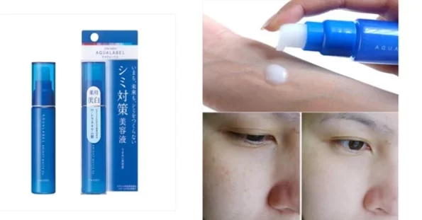 Before & after result of Shiseido Aqua Label Bright White Ex 45ml | Japanese Beauty Products NZ