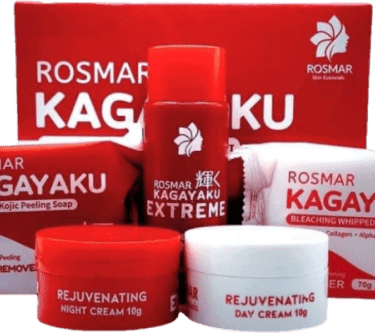 Rosmar Kagayaku Extreme Peeling Whitening Kit includes soaps, toner, day & night cream | Filipino Skin Care Shop Nz