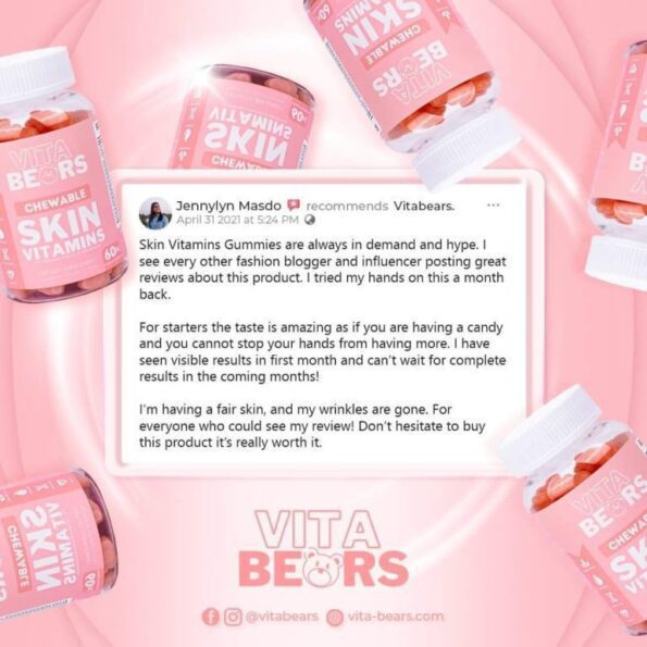 Reviews for Vita Bears Skin Vitamins Gummies - dietary supplement | Filipino Beauty Products NZ
