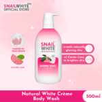 Namu Life SNAILWHITE Creme Body Wash: Snail Secretion Filtrate & Caviar Lime