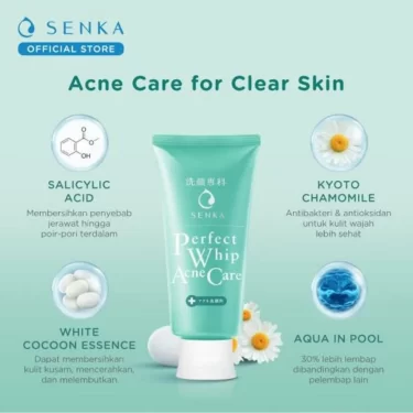 Shiseido SENKA Perfect Whip Medicated Acne Care 120g | Japanese Beauty Products NZ