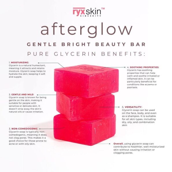 Benefits of Ryx Skin Sincerity After Glow gentle bright beauty bar with pure glycerin soap 70g | Filipino Beauty Brands NZ