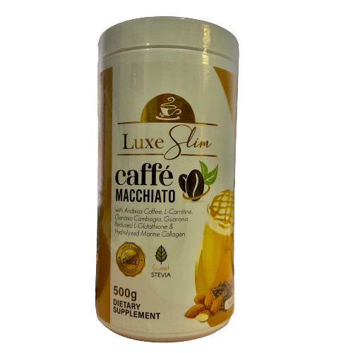 Luxe Slim Caffe Macchiato in Canister, dietary supplement 500g | Filipino Beauty Brands NZ