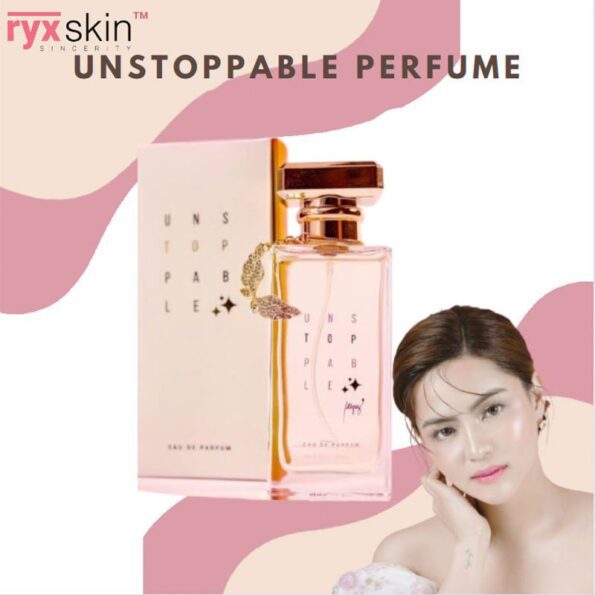 A lady with RYX SKIN Sincerity Unstoppable Eu De Parfum