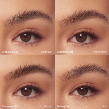 Image shows the different result of different shades of Sunnies Face Lifebrow Grooming Gel with 3 shades, Ash Brown, Black Brown & Warm Brown | Filipino Beauty Products NZ, Korean Beauty Products NZ