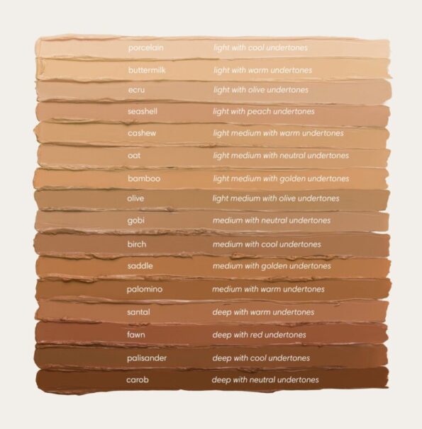 Sunnies Face Skin So Good The Multistick with 16 shades:Bamboo, Birch, Buttermilk, Carob, Cashew, Ecru, Fawn, Gobi, Oat, Olive, Palisander, Palomino, Porcelain, Saddle, Santal, Seashell | Filipino Beauty Products NZ, Korean Beauty Products NZ