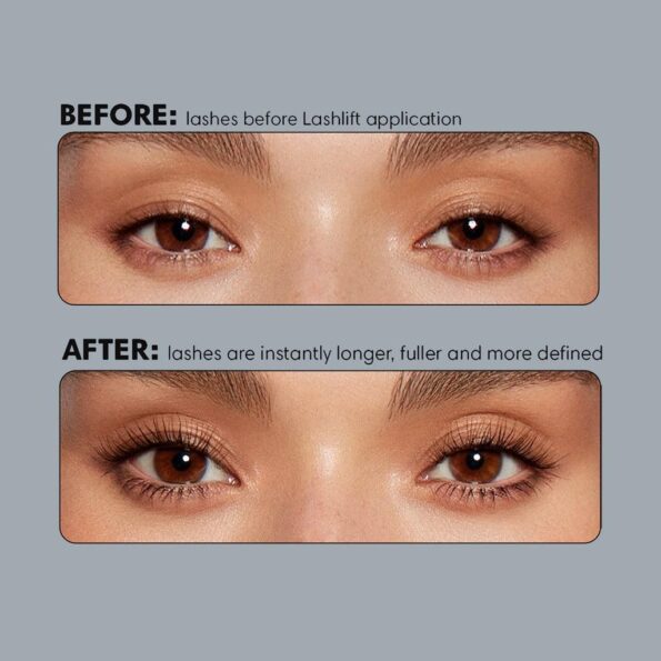 Before & after result of Sunnies Face Lashlift | Filipino Beauty Products NZ, Korean Beauty Products NZ