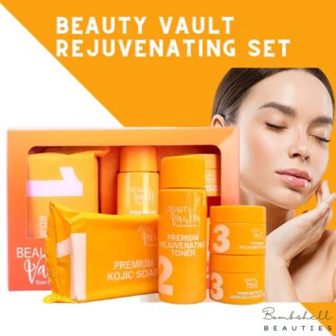 Beauty Vault Premium Rejuvenating Set includes toner, sunblock cream, soap & rejuvenating cream | Filipino Beauty Products NZ, Shop Filipino Beauty Brands NZ, Filipino Skin Care Shop Nz