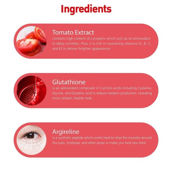 Ingredients-Baby Bright Tomato & Gluta Bright Eye Roller Serum | Thai Beauty Products NZ