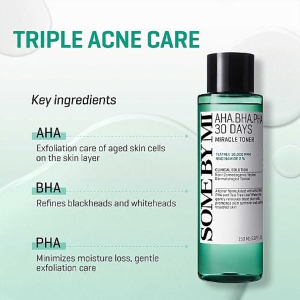 Ingredients-SOME BY MI AHA BHA PHA 30 Days Miracle Toner | Korean Beauty Products NZ