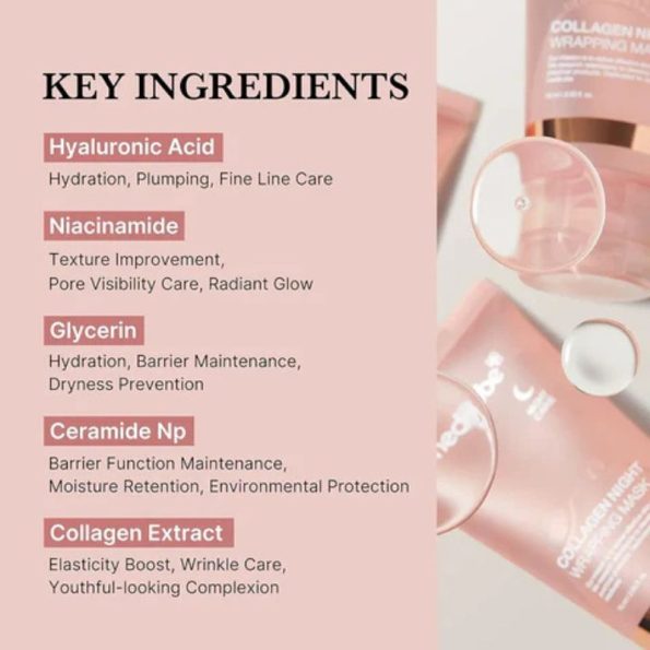 Ingredients-medicube Collagen Night Wrapping Mask | Korean Beauty Products NZ