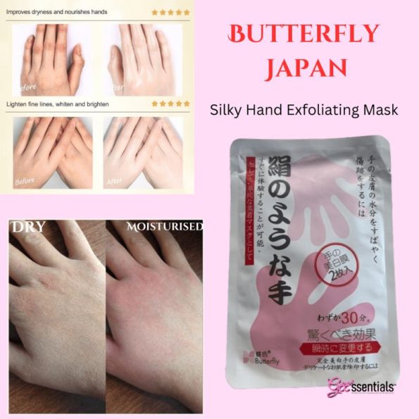 Japan Butterfly Silky Exfoliating Hand Mask Before-after | Japanese Beauty Products NZ