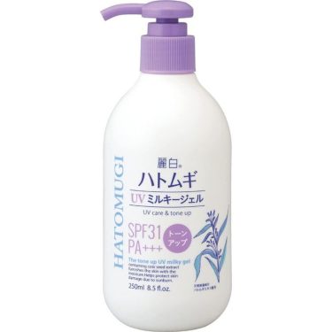 Reihaku Hatomugi UV Care & Tone Up UV Milky Gel with spf31 pa+++ 250ml | Japanese Beauty Products NZ