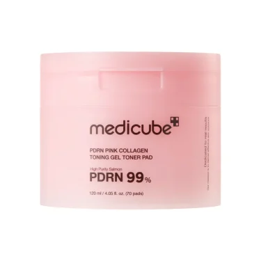medicube PDRN 99% Pink Collagen Toning Gel Toner Pad